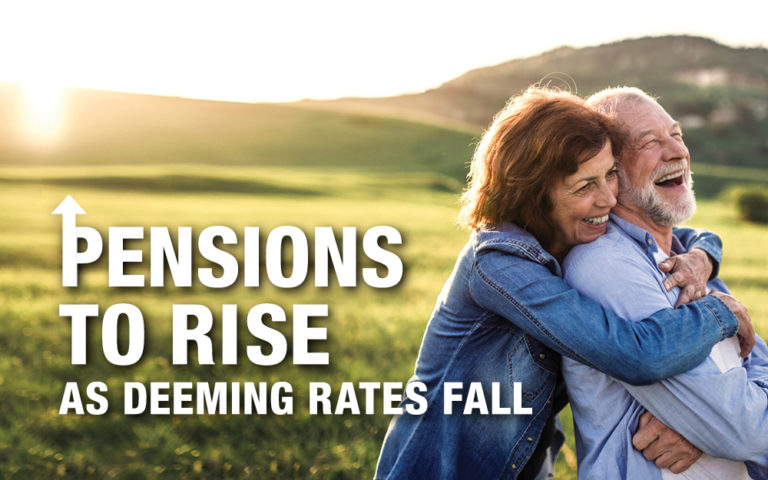 Pensions to rise as deeming rates fall | Venture Financial Advisers